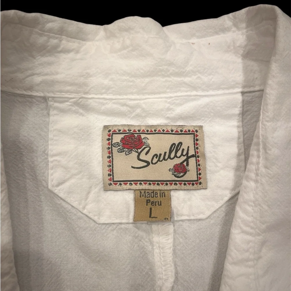 Scully White Floral Embroidered Blouse - Picture 9 of 15